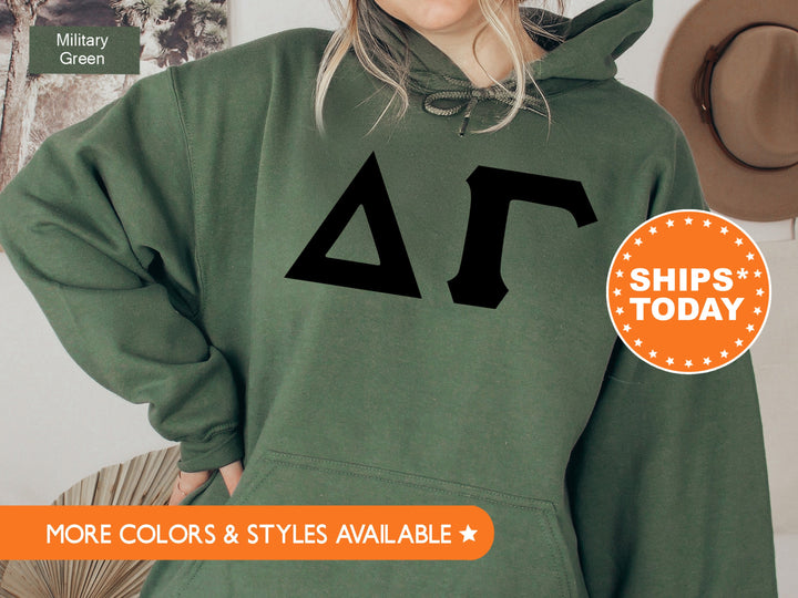 Delta Gamma Super Simple Sorority Sweatshirt | Dee Gee Greek Letters Sweatshirt | Sorority Letters | Big Little | College Apparel