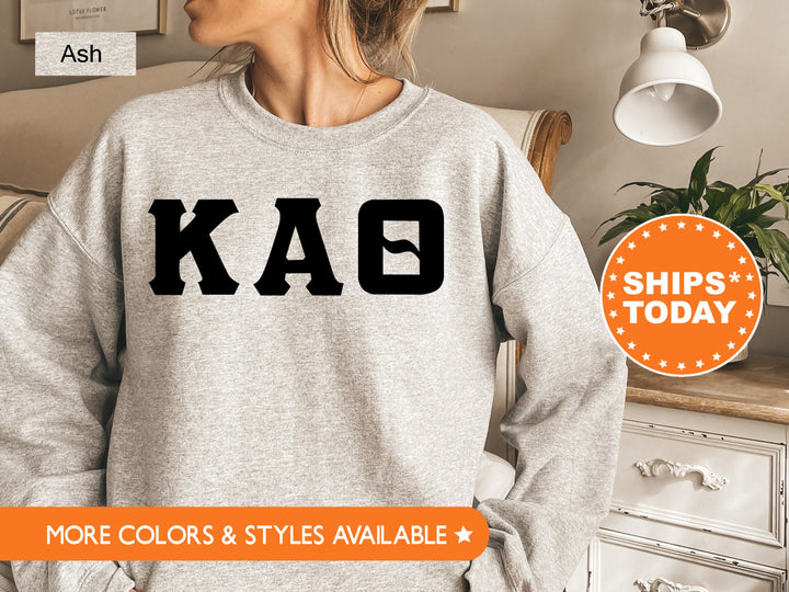Kappa Alpha Theta Super Simple Sorority Sweatshirt | Theta Greek Letter Sweatshirt | Sorority Letters | Big Little | College Apparel 5652g