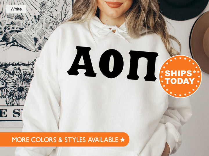 Alpha Sigma Alpha Super Simple Sorority Sweatshirt | Greek Letters Sweatshirt | Sorority Letters | Big Little Gift | College Apparel