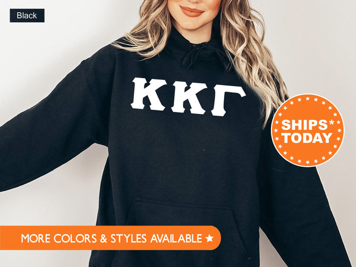 Kappa Kappa Gamma Basic Letters Sorority Sweatshirt | Kappa Hoodie | Big Little Reveal | Sorority Letters | Greek Letters Sweatshirt