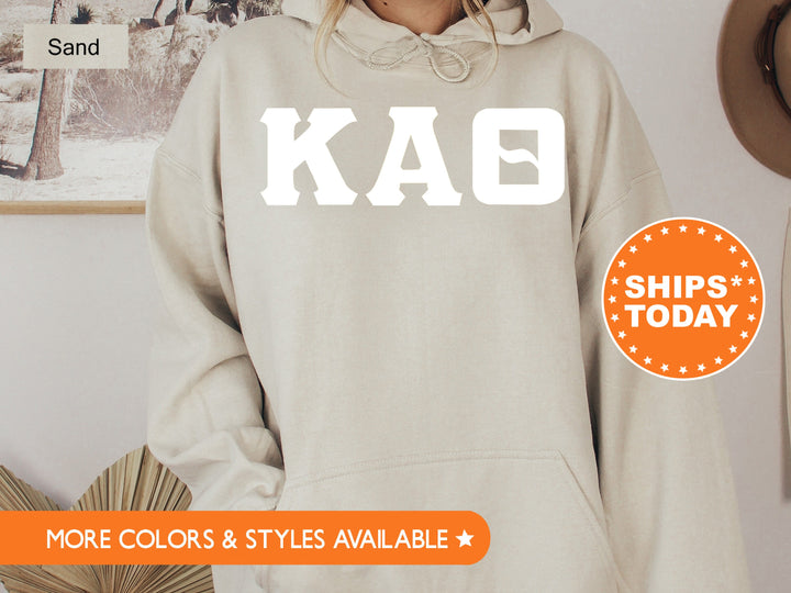 Kappa Alpha Theta Basic Letters Sorority Sweatshirt | Theta Hoodie | Greek Letters | Big Little Reveal | Theta Sorority Letters