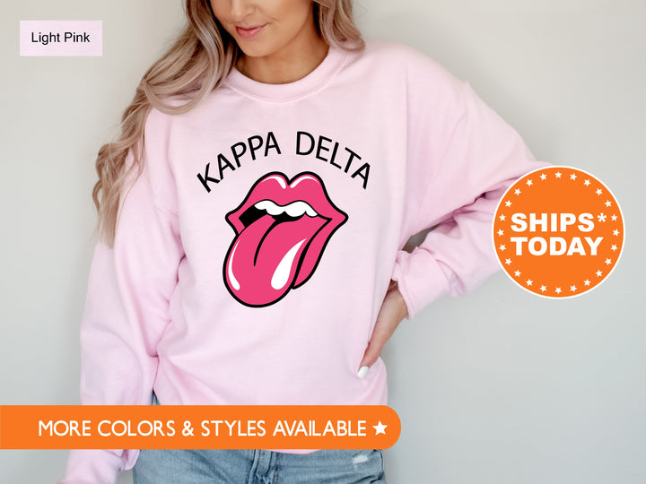 Kappa Delta Tongues Out Sorority Sweatshirt | Kay Dee Merch | Kappa Delta Sweatshirt | Sorority Gifts For Little | KD Recruitment _ 7738g