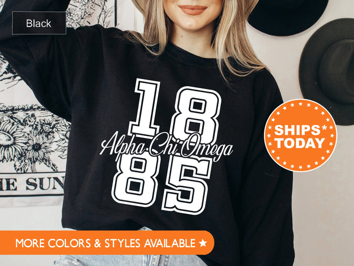 Alpha Chi Omega Big Year Sorority Sweatshirt | Alpha Chi Hoodie | ACHIO Greek Apparel | AXO Bid Day Gifts | Big Little Sorority _ 7228g