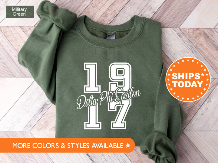 Delta Phi Epsilon Big Year Sorority Sweatshirt | DPhiE Greek Apparel | Sorority Merch | Sorority Gifts | Big Little | DPhiE Hoodie _ 7240g