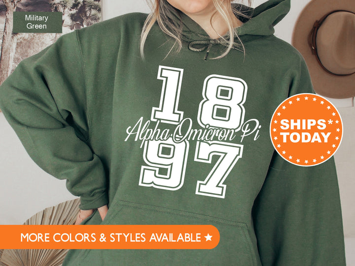 Alpha Omicron Pi Big Year Sorority Sweatshirt | Alpha O Greek Apparel | Sorority Hoodie | Sorority Bid Day Gifts | AOPI Big Little _ 7232g