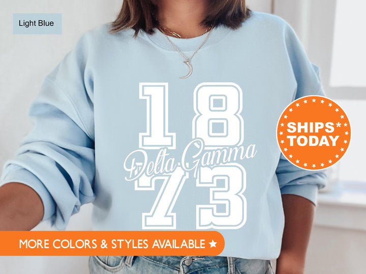 Delta Gamma Big Year Sorority Sweatshirt | Dee Gee Crewneck | Greek Apparel | Big Little Reveal | Bid Day Gift | Delta Gamma Hoodie _ 7239g