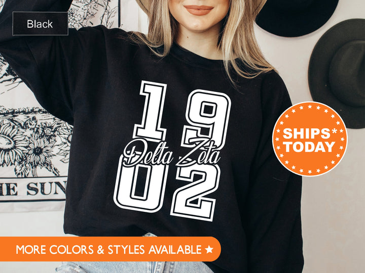 Delta Zeta Big Year Sorority Sweatshirt | Dee Zee Crewneck Sweatshirt | Greek Life Apparel | Big Little Reveal | Delta Zeta Hoodie _ 7241g