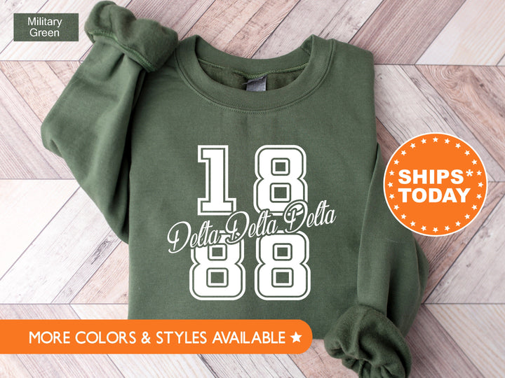 Delta Delta Delta Big Year Sorority Sweatshirt | Tri Delta Sorority Apparel | Sorority Merch | Big Little Reveal | Tri Delta Hoodie _ 7238g