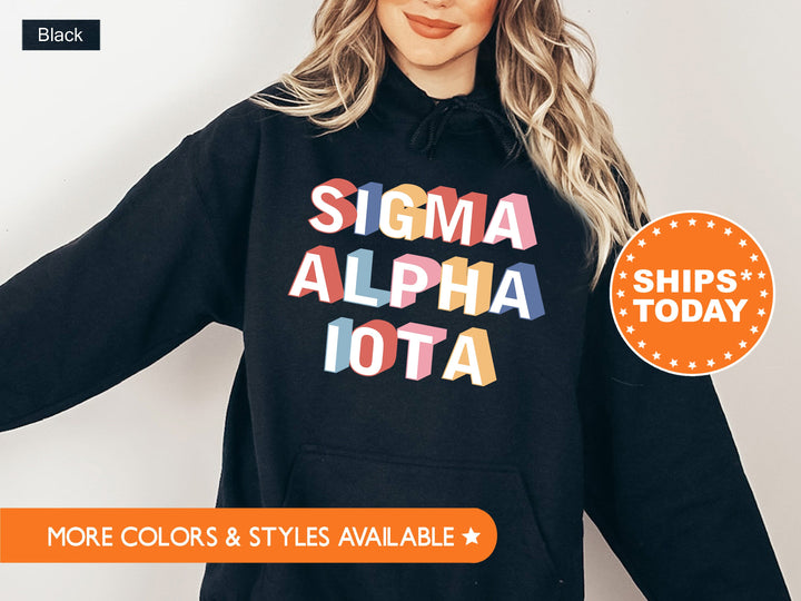 Sigma Alpha Iota Retro Sorority Sweatshirt | SAI Apparel | Sorority Hoodie | Big Little Reveal | Retro Sweatshirt | Bid Day Gifts _ 8690g