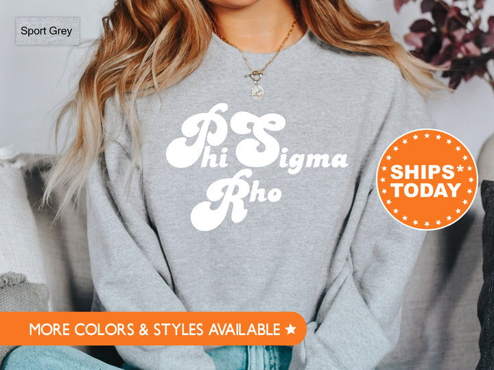 Phi Sigma Rho 80's Disco Sorority Sweatshirt | Phi Rho Sorority Apparel | Big Little Reveal | Sorority Gift | College Greek Apparel _ 8494g