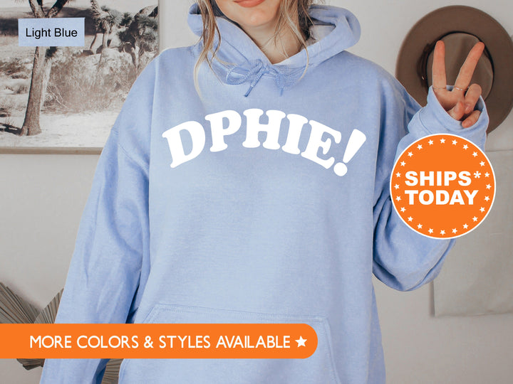 Delta Phi Epsilon Exclamation Point Sorority Sweatshirt | DPHIE Sorority Merch | Big Little Reveal | Sorority Gift | DPHIE Hoodie _ 7136g