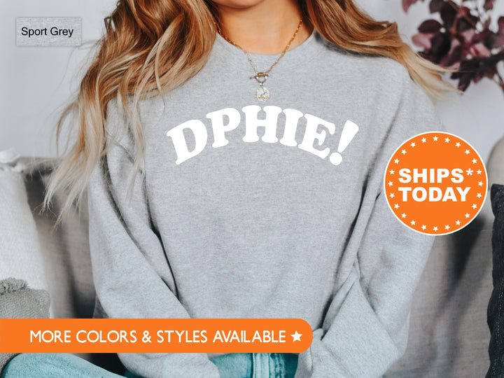 Delta Phi Epsilon Exclamation Point Sorority Sweatshirt | DPHIE Sorority Merch | Big Little Reveal | Sorority Gift | DPHIE Hoodie _ 7136g