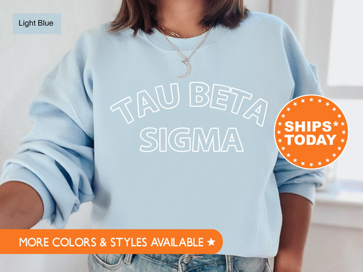 Tau Beta Sigma Bold Yet Simple Sorority Sweatshirt | Greek Apparel | Sorority Bid Day Gift | Big Little Reveal | Sorority Initiation _ 8553g