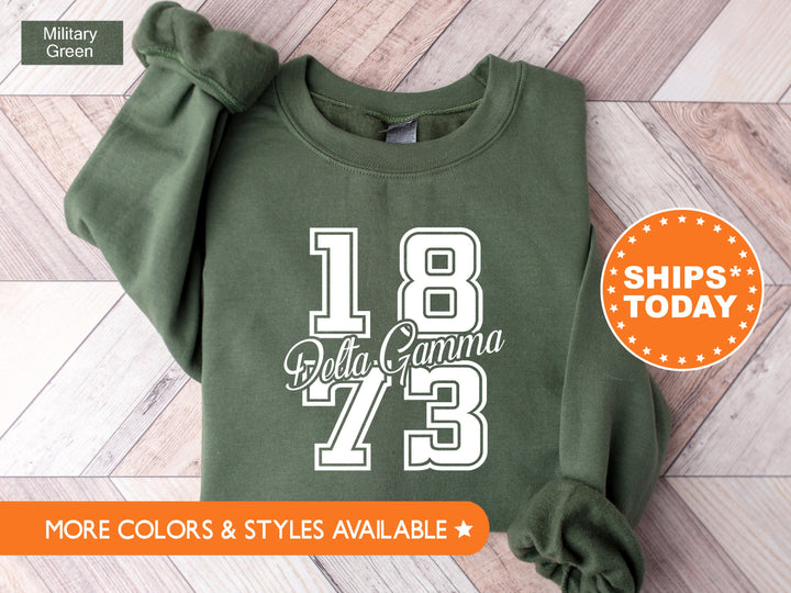 Delta Gamma Big Year Sorority Sweatshirt | Dee Gee Crewneck | Greek Apparel | Big Little Reveal | Bid Day Gift | Delta Gamma Hoodie _ 7239g