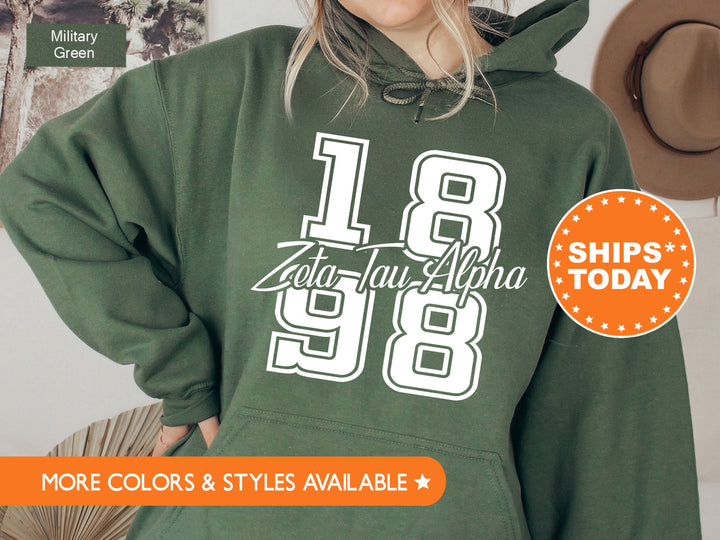 Zeta Tau Alpha Big Year Sorority Sweatshirt | Zeta Hoodie | Greek Apparel | Big Little Reveal | Bid Day Gifts | Trendy Sweatshirt _ 7253g