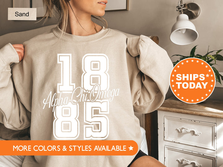 Alpha Chi Omega Big Year Sorority Sweatshirt | Alpha Chi Hoodie | ACHIO Greek Apparel | AXO Bid Day Gifts | Big Little Sorority _ 7228g