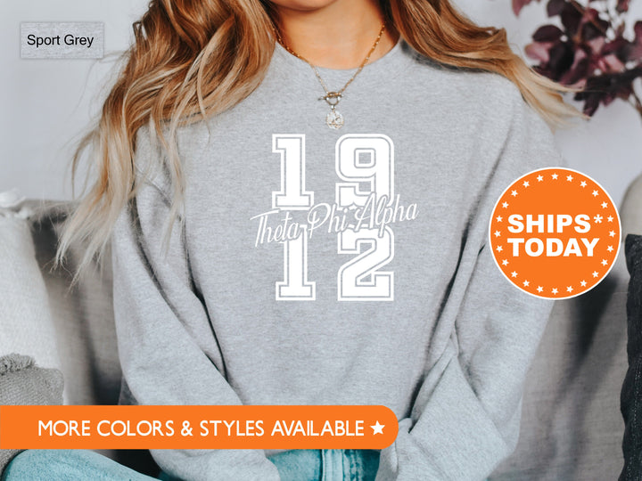 Theta Phi Alpha Big Year Sorority Sweatshirt | Theta Phi Crewneck | Big Little Sorority Gift | Theta Phi Bid Day | Sorority Hoodie _ 7252g