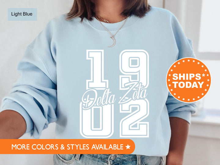 Delta Zeta Big Year Sorority Sweatshirt | Dee Zee Crewneck Sweatshirt | Greek Life Apparel | Big Little Reveal | Delta Zeta Hoodie _ 7241g