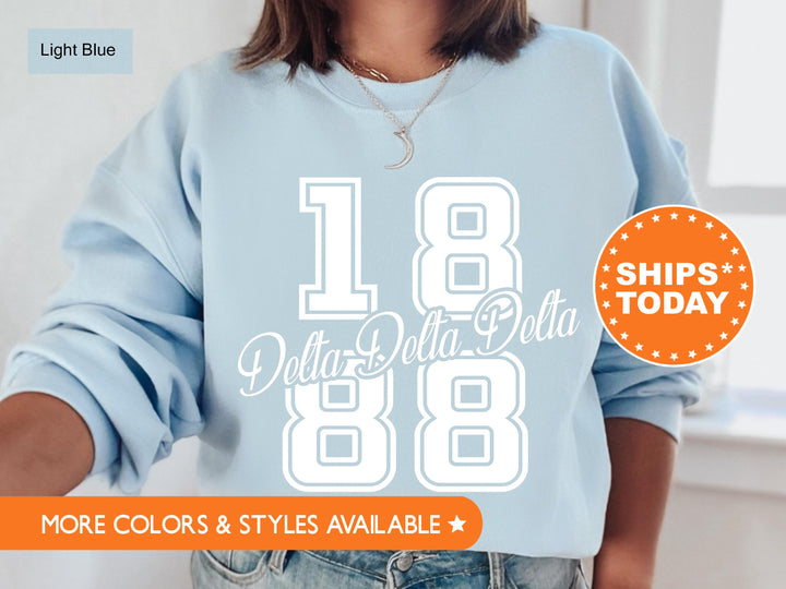 Delta Delta Delta Big Year Sorority Sweatshirt | Tri Delta Sorority Apparel | Sorority Merch | Big Little Reveal | Tri Delta Hoodie _ 7238g