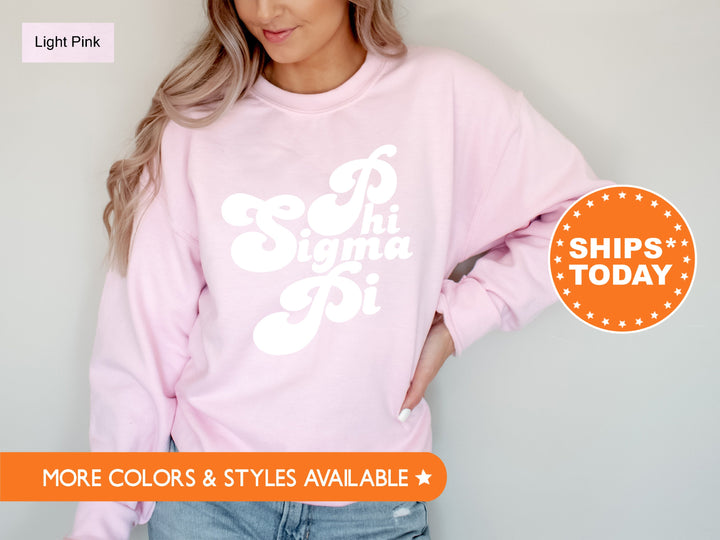 Phi Sigma Pi 80's Disco Coed Sweatshirt | Greek Apparel | Coed Fraternity | Sorority Hoodie | Phi Sigma Pi Gift | Retro Sweatshirt _ 8778g