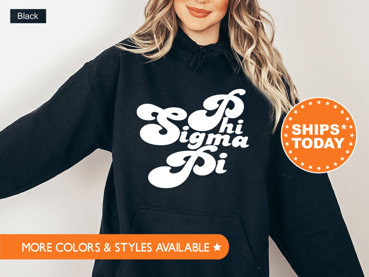 Phi Sigma Pi 80's Disco Coed Sweatshirt | Greek Apparel | Coed Fraternity | Sorority Hoodie | Phi Sigma Pi Gift | Retro Sweatshirt _ 8778g
