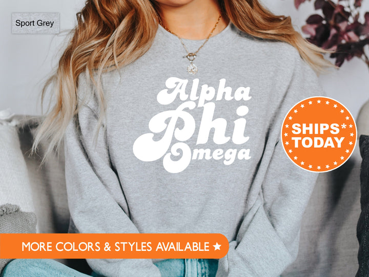 Alpha Phi Omega 80's Disco Coed Sweatshirt | APO Greek Apparel | APHIO Hoodie | Coed Fraternity | Sorority Gifts | Retro Sweatshirt _ 8768g