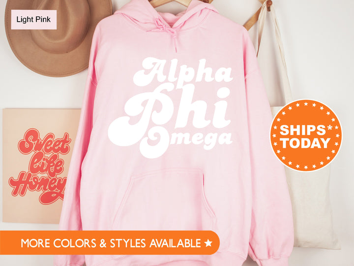 Alpha Phi Omega 80's Disco Coed Sweatshirt | APO Greek Apparel | APHIO Hoodie | Coed Fraternity | Sorority Gifts | Retro Sweatshirt _ 8768g