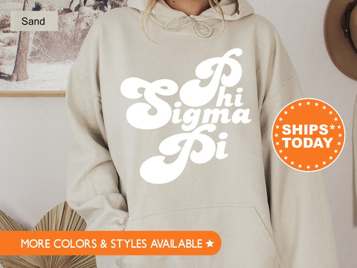 Phi Sigma Pi 80's Disco Coed Sweatshirt | Greek Apparel | Coed Fraternity | Sorority Hoodie | Phi Sigma Pi Gift | Retro Sweatshirt _ 8778g