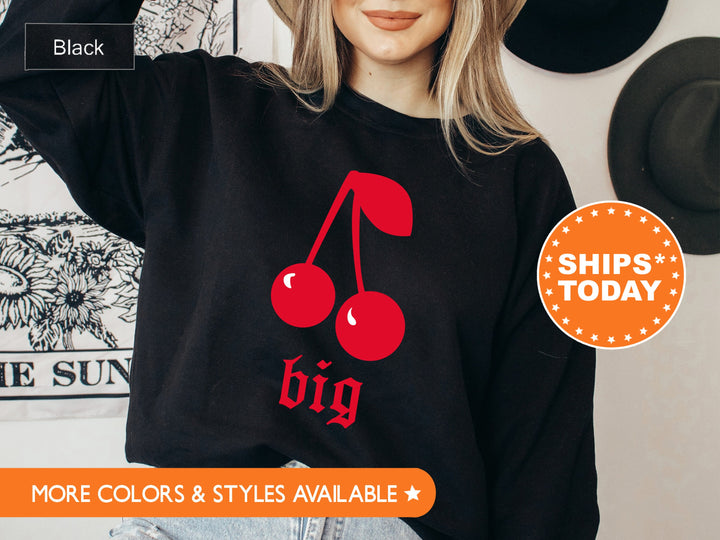 Big Little Cherry Bombs Sorority Sweatshirt | Big Little Family Sweatshirt | Big Little Reveal Gift | Big Little GBig GGBig Sweatshirt _ 133