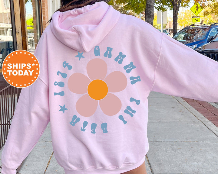 Gamma Phi Beta Petal Print Sorority Sweatshirt | Gamma Phi Beta Sweatshirt | Gamma Phi Sorority Hoodie | Big Little | Sorority Gift