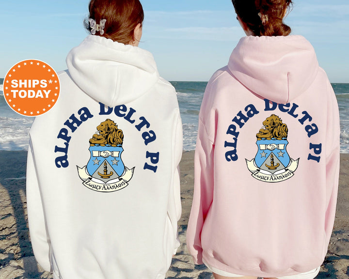 Alpha Delta Pi Sorority Style Sorority Sweatshirt | ADPI Sorority Hoodie | Big Little | Greek Apparel | Alpha Delta Pi Sweatshirt