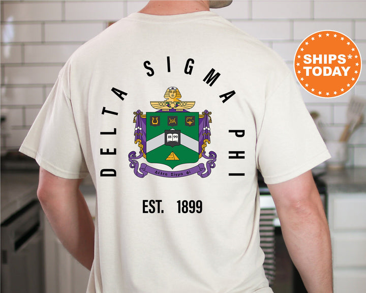 Delta Sigma Phi Iconic Symbol Fraternity T-Shirt | Delta Sig Fraternity Shirt | Fraternity Chapter Shirt | Bid Day Gifts _ 11957g