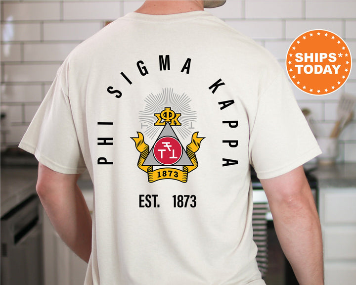 Phi Sigma Kappa Iconic Symbol Fraternity T-Shirt | Phi Sigma Kappa Shirt | Phi Sig Fraternity Crest | Greek Life | Fraternity Gift _ 11967g
