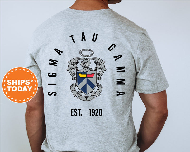 Sigma Tau Gamma Iconic Symbol Fraternity T-Shirt | Sigma Tau Gamma Shirt | Sig Tau Shirt | Fraternity Crest Shirt | Greek Apparel _ 11976g
