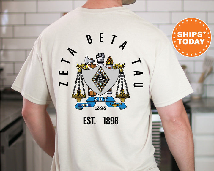 Zeta Beta Tau Iconic Symbol Fraternity T-Shirt | Zeta Beta Tau Shirt | ZBT Fraternity Crest | Fraternity Gift | Frat Chapter Shirt _ 11979g