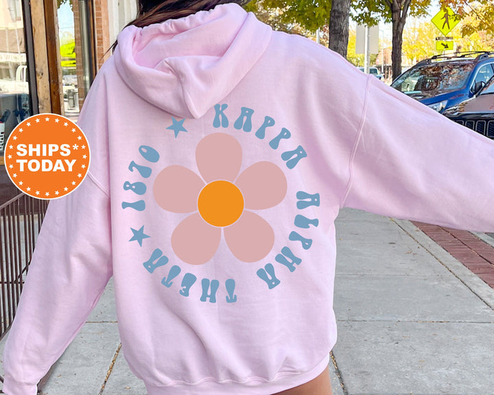 Kappa Alpha Theta Petal Print Sorority Sweatshirt | Theta Sorority Hoodie | Sorority Apparel | Kappa Alpha Theta Sweatshirt 12550g