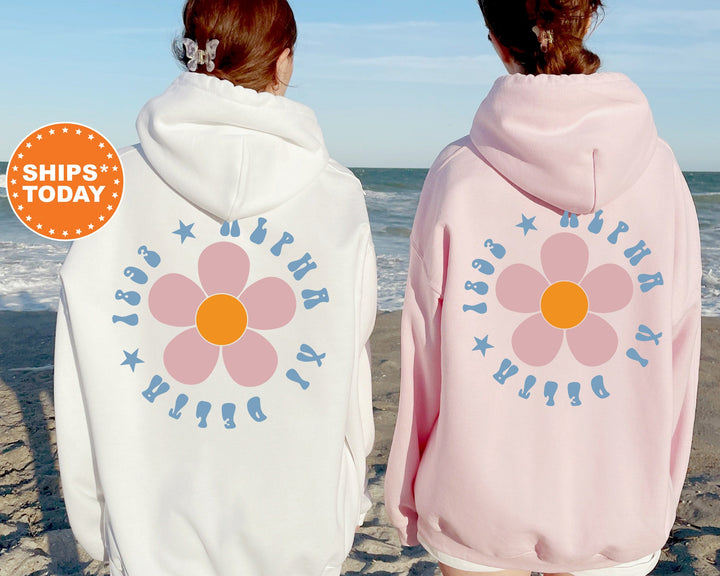 Alpha Xi Delta Petal Print Sorority Sweatshirt | Alpha Xi Delta Sweatshirt | AXID Big Little Gift | Sorority Hoodie | Greek Apparel