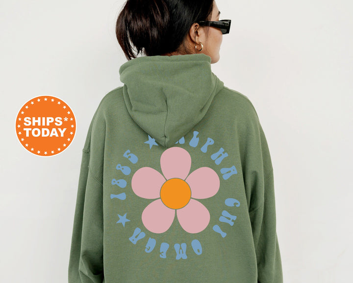 Alpha Chi Omega Petal Print Sorority Sweatshirt | Alpha Chi Hoodie | Big Little Reveal | ACHIO Sorority Gift | AXO Bid Day Basket