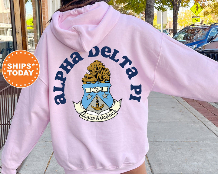 Alpha Delta Pi Sorority Style Sorority Sweatshirt | ADPI Sorority Hoodie | Big Little | Greek Apparel | Alpha Delta Pi Sweatshirt