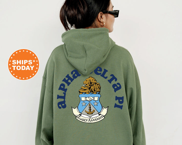 Alpha Delta Pi Sorority Style Sorority Sweatshirt | ADPI Sorority Hoodie | Big Little | Greek Apparel | Alpha Delta Pi Sweatshirt