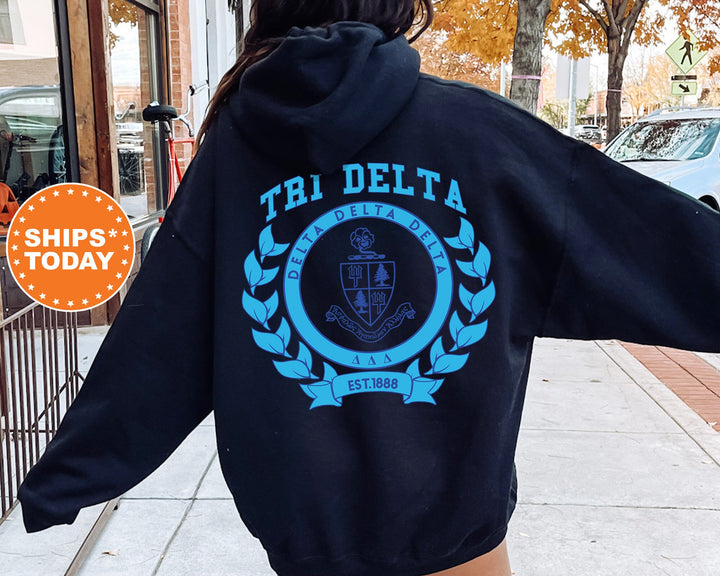 Delta Delta Delta Sorority Seal Sorority Sweatshirt | Tri Delta Sweatshirt | Tri Delta Hoodie | Tri Delta Merch | Sorority Crest