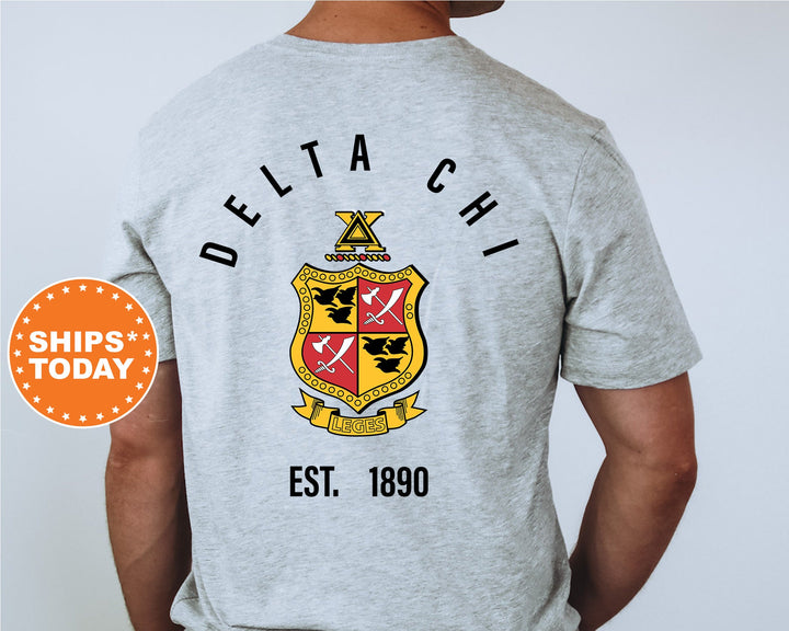 Delta Chi Iconic Symbol Fraternity T-Shirt | Delta Chi Shirt | D-Chi Greek Shirt | Fraternity Crest | Fraternity Bid Day Gifts _ 11956g