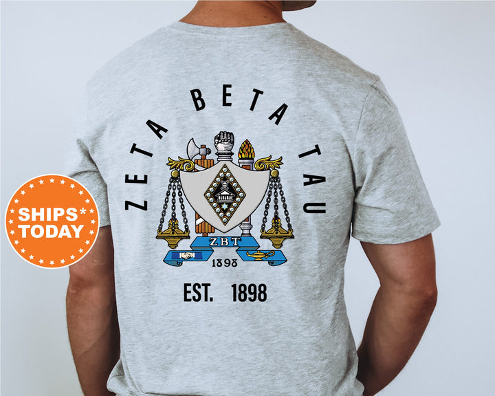 Zeta Beta Tau Iconic Symbol Fraternity T-Shirt | Zeta Beta Tau Shirt | ZBT Fraternity Crest | Fraternity Gift | Frat Chapter Shirt _ 11979g