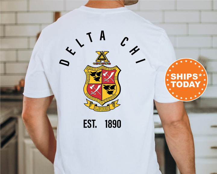 Delta Chi Iconic Symbol Fraternity T-Shirt | Delta Chi Shirt | D-Chi Greek Shirt | Fraternity Crest | Fraternity Bid Day Gifts _ 11956g