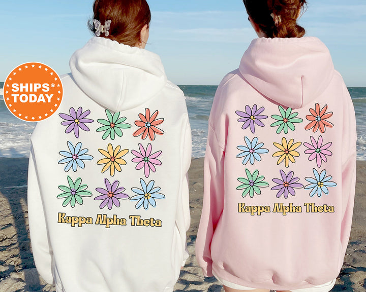 Kappa Alpha Theta Flower Fashion Sorority Sweatshirt | Theta Sorority Hoodie | Sorority Apparel | Kappa Alpha Theta Sweatshirt