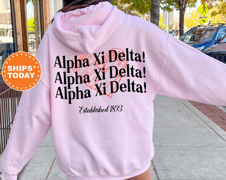 Alpha Xi Delta Balloon Bliss Sorority Sweatshirt | Alpha Xi Delta Sweatshirt | AXID Sorority Hoodie | Sorority Apparel | Big Little