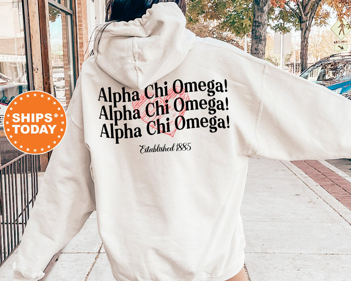 Alpha Chi Omega Balloon Bliss Sorority Sweatshirt | Alpha Chi Hoodie | Sorority Big Little | ACHIO Apparel | AXO Initiation Gift
