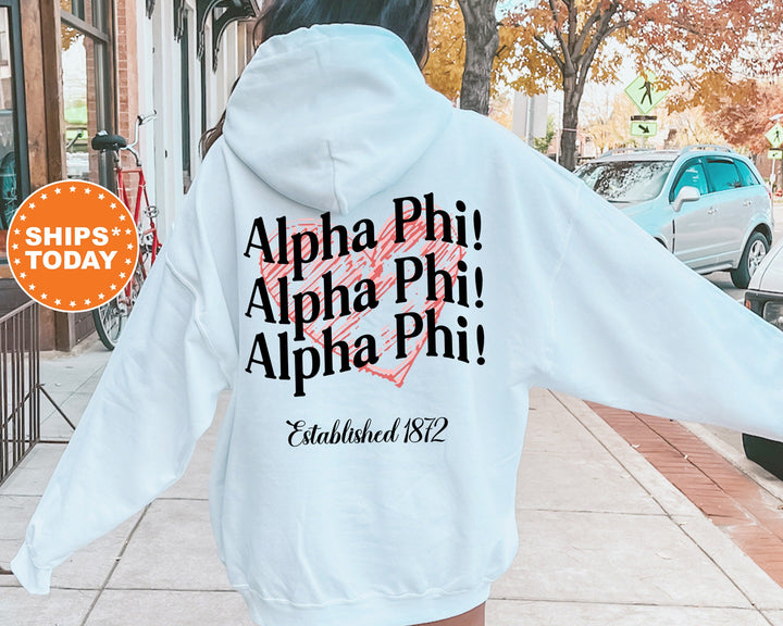 Alpha Phi Balloon Bliss Sorority Sweatshirt | Alpha Phi Sweatshirt | APHI Sorority Hoodie | Sorority Initiation | Big Little Gift 13689g