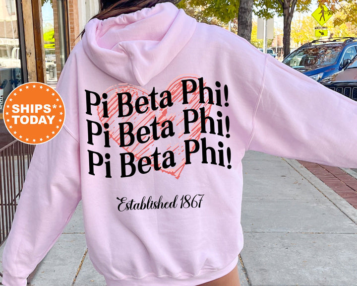 Pi Beta Phi Balloon Bliss Sorority Sweatshirt | Pi Phi Sorority Hoodie | Big Little Reveal | Sorority Gift | Pi Beta Phi Sweatshirt