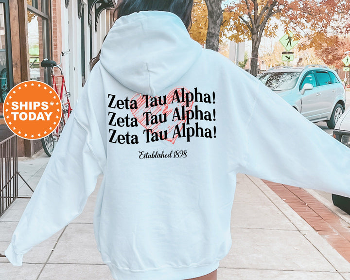 Zeta Tau Alpha Balloon Bliss Sorority Sweatshirt | Zeta Sorority Hoodie | Sorority Apparel | Big Little | Zeta Tau Alpha Sweatshirt